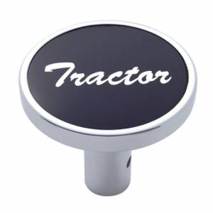 UNITED PACIFIC - 23310 - PERILLA DE VÁLVULA DE AIRE LARGA PARA TRACTOR - PEGATINA DE ALUMINIO NEGRO
