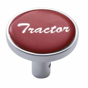 UNITED PACIFIC - 23338 - PERILLA PARA VALVULA DE AIRE UNITED PACIFIC LARGA CON STICKER TRACTOR ROJO