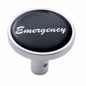 UNITED PACIFIC - 23350 - PERILLA DE VÁLVULA DE AIRE LARGA DE EMERGENCIA - PEGATINA NEGRA BRILLANTE