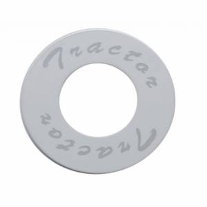UNITED PACIFIC - 23522 - PLACA DE PERILLA DE VÁLVULA DE AIRE DE LUJO INOXIDABLE PARA TRACTOR SOLAMENTE