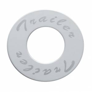 UNITED PACIFIC - 23523 - PLACA DE PERILLA DE VÁLVULA DE AIRE DE LUJO INOXIDABLE PARA REMOLQUE SOLAMENTE