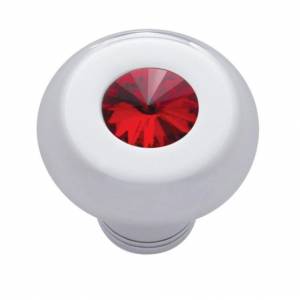 UNITED PACIFIC - 23587 - TIRADOR DE SALPICADERO DELUXE PEQUEÑO CON CRISTAL ROJO