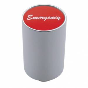 UNITED PACIFIC - 23758 - PERILLA DE VÁLVULA DE AIRE DE EMERGENCIA DE 3" - PEGATINA DE ALUMINIO ROJA