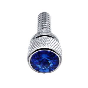 UNITED PACIFIC - 23802 - TORNILLO DE SALPICADERO DE CABEZA MOLETADA DE 1/4"-20 PARA PETERBILT - CRISTAL AZUL (PAQUETE DE 14)