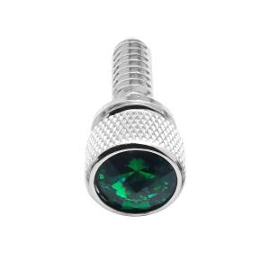 UNITED PACIFIC - 23803 - TORNILLO DE CABEZA MOLETADA DE 1/4"-20 PARA PETERBILT - CRISTAL VERDE (PAQUETE DE 14)