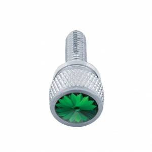 UNITED PACIFIC - 23810 - TORNILLO DE TABLERO CORTO DE 3/4" M6-1.0 PARA KENWORTH - CRISTAL VERDE (PAQUETE DE 12)