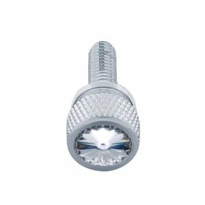 UNITED PACIFIC - 23813 - TORNILLO DE TABLERO CORTO M6-1.0 DE 3/4" PARA KENWORTH - CRISTAL TRANSPARENTE (PAQUETE DE 12)