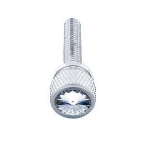 UNITED PACIFIC - 23820 - TORNILLO DE TABLERO M6-1.0 DE 1-3/16" DE LARGO CON CRISTAL PARA KENWORTH - CRISTAL TRANSPARENTE (PAQUETE DE 12)