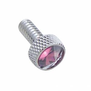 UNITED PACIFIC - 23835 - TORNILLO DASH PEQUEÑO CON CRISTAL MORADO PARA PETERBILT (PACK DE 2)