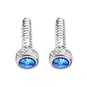 UNITED PACIFIC - 23839 - TORNILLO DE SALPICADERO CORTO CROMADO PARA FREIGHTLINER CON CRISTAL AZUL (PACK DE 2)