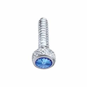 UNITED PACIFIC - 23839B - TORNILLO DE SALPICADERO CORTO CROMADO PARA FREIGHTLINER CON CRISTAL AZUL (GRANEL)