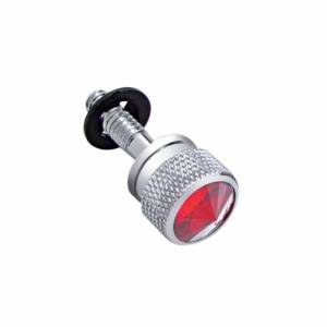 UNITED PACIFIC - 23852 - TORNILLO DE SALPICADERO CON CRISTAL ROJO PARA PETERBILT (2001-2005)(PACK DE 6)