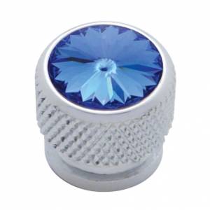 UNITED PACIFIC - 23908 - CABEZA DE TORNILLO CROMADA CON CRISTAL AZUL (TARJETA DE 4)