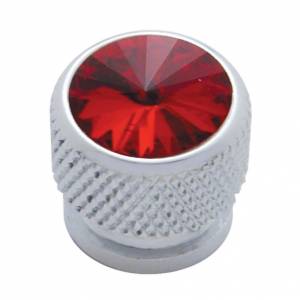 UNITED PACIFIC - 23912 - CABEZA DE TORNILLO CROMADA CON CRISTAL ROJO (TARJETA DE 4)