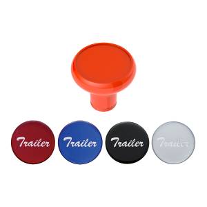 UNITED PACIFIC - 23935 - PERILLA DE VÁLVULA DE AIRE DE ALUMINIO DE LUJO CON PEGATINA DE REMOLQUE BRILLANTE MULTICOLOR - NARANJA CADMIO