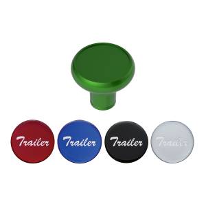 UNITED PACIFIC - UNITED PACIFIC - 23937 - PERILLA DE VÁLVULA DE AIRE DE ALUMINIO DE LUJO CON PEGATINA DE REMOLQUE BRILLANTE MULTICOLOR - VERDE ESMERALDA - Image 1