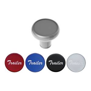 UNITED PACIFIC - 23939 - PERILLA DE VÁLVULA DE AIRE DE ALUMINIO DE LUJO CON PEGATINA DE REMOLQUE BRILLANTE MULTICOLOR - PLATA LÍQUIDA