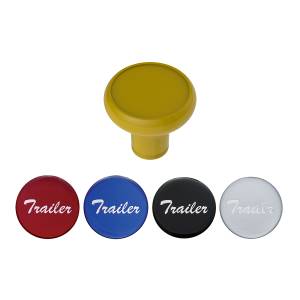 UNITED PACIFIC - 23941 - PERILLA DE VÁLVULA DE AIRE DE ALUMINIO DE LUJO CON PEGATINA DE REMOLQUE BRILLANTE MULTICOLOR - AMARILLO ELÉCTRICO