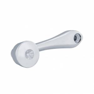 UNITED PACIFIC - 24015-1 - MANIVELA DE VENTANA CROMADA DE FUNDICIÓN A PRESIÓN CON ADAPTADOR DE 16 ESTRIAS DE 7/16” DE DIÁMETRO EXTERIOR - SANGRADA