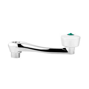 UNITED PACIFIC - UNITED PACIFIC - 24018 - MANIVELA DE VENTANA CROMADA FUNDIDA A PRESIÓN CON ADAPTADOR DE 16 ESTRIAS DE 7/16” DE DIÁMETRO EXTERIOR - CRISTAL VERDE - Image 4