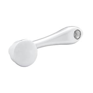 UNITED PACIFIC - 24021 - MANIVELA DE VENTANA CROMADA FUNDIDA A PRESIÓN CON ADAPTADOR DE 16 ESTRIAS DE 7/16” DE DIÁMETRO EXTERIOR - LISA