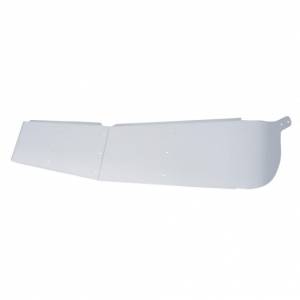 UNITED PACIFIC - 28002 - VISERA CURVADA DE INOXIDABLE DE 12" PARA KENWORTH W900 1995-2006