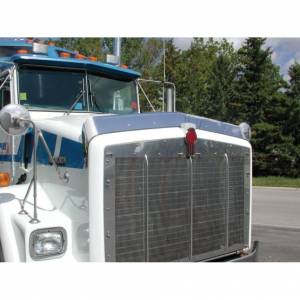 UNITED PACIFIC - UNITED PACIFIC - 29009 - PROTECCIÓN CONTRA ERRORES DE ACERO INOXIDABLE 430 PARA CAPÓ ANCHO KENWORTH T800/C500 1993-2006 - Image 2