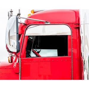 UNITED PACIFIC - UNITED PACIFIC - 29096 - EMBELLECEDOR DE VENTANA CORTADO DE INOXIDABLE DE 7" PARA 2005+ PETERBILT 379/386/389 - Image 2