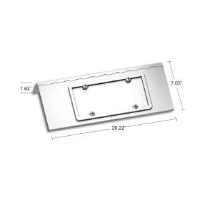 UNITED PACIFIC - UNITED PACIFIC - 29132 - MATRÍCULA ÚNICA/PLACA BATIENTE INOX PARA PETERBILT 388 (2008-2015) Y 389 (2008-2023) - Image 2