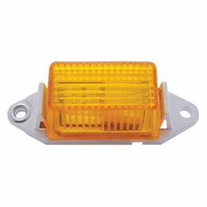 UNITED PACIFIC - 30020 - LUZ RECTANGULAR (LIQUIDACIÓN/MARCADOR) CON BASE BLANCA - LENTE AMBAR