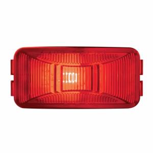 UNITED PACIFIC - 30145 - LUZ RECTANGULAR DE UNA BOMBILLA (LIQUIDACIÓN/MARCADOR) - LENTE ROJA