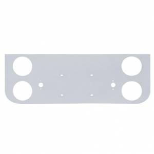 UNITED PACIFIC - 30208 - PANEL DE LUZ CENTRAL TRASERO CROMADO CON CUATRO CORTE DE LUCES DE 4"