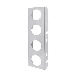 UNITED PACIFIC - 30260 - SOPORTE DEL FILTRO DE AIRE FRONTAL DE ACERO INOXIDABLE 430 CON CUATRO CORTE DE LUZ REDONDOS DE 2" (PAR)