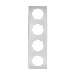UNITED PACIFIC - UNITED PACIFIC - 30260 - SOPORTE DEL FILTRO DE AIRE FRONTAL DE ACERO INOXIDABLE 430 CON CUATRO CORTE DE LUZ REDONDOS DE 2" (PAR) - Image 2