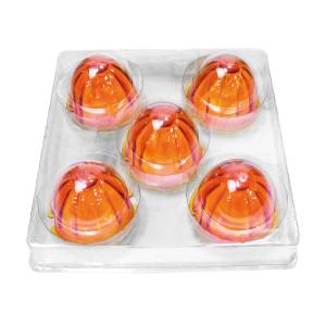 UNITED PACIFIC - 30312P5 - LENTE DE LUZ MARCADORA DE VIDRIO SANDÍA - ÁMBAR (5 PIEZAS)