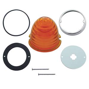UNITED PACIFIC - 30510 - KIT DE CONVERSIÓN DE LUZ DE CABINA ESTILO GRAKON 1000 CON LENTE DE CRISTAL BEEHIVE Y BASE GIRATORIA - ÁMBAR