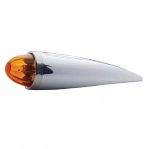 UNITED PACIFIC - UNITED PACIFIC - 30534 - LUZ DE CABINA TORPEDO CROMADA FUNDIDA CON LENTE DE CRISTAL SANDÍA Y BOMBILLA 1156 - ÁMBAR - Image 2