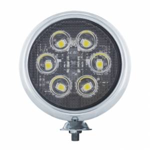 UNITED PACIFIC - 30640 - 6 LUZ DE TRABAJO REDONDA DE 5" LED DE ALTA POTENCIA CON CARCASA CROMADA