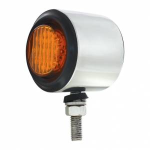 UNITED PACIFIC - 30927 - LUZ DE DOBLE CARA SS DE 2" CON 9 LUCES Y OJALES LED DE 2" - LED ÁMBAR Y ROJO/LENTE ÁMBAR Y ROJA