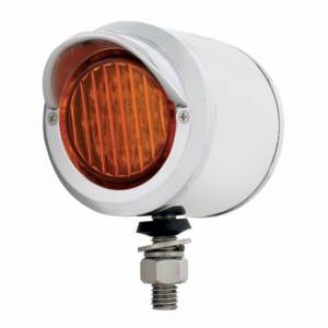UNITED PACIFIC - 30928 - LUZ DE DOBLE CARA SS DE 2" CON 9 LUCES Y VISORES LED DE 2" - LED ÁMBAR Y ROJO/LENTE ÁMBAR Y ROJA