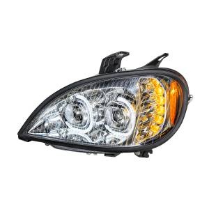 UNITED PACIFIC - 31090 - FARO DE PROYECCIÓN LED CROMADO DE ALTA POTENCIA PARA FREIGHTLINER COLUMBIA 2001-2020 - CONDUCTOR