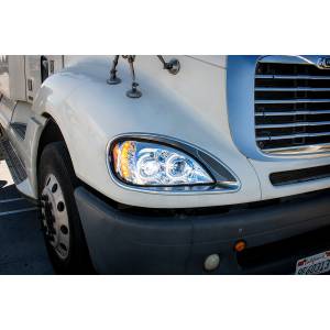 UNITED PACIFIC - UNITED PACIFIC - 31090 - FARO DE PROYECCIÓN LED CROMADO DE ALTA POTENCIA PARA FREIGHTLINER COLUMBIA 2001-2020 - CONDUCTOR - Image 6