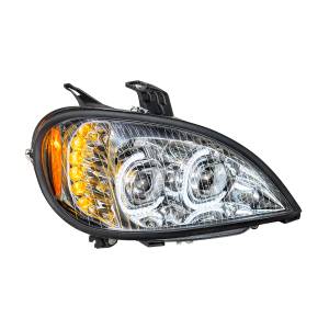 UNITED PACIFIC - 31091 - FARO DE PROYECCIÓN LED CROMADO DE ALTA POTENCIA PARA FREIGHTLINER COLUMBIA 2001-2020 - PASAJERO