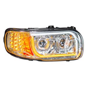 UNITED PACIFIC - 31145 - FARO LED CROMADO DE ALTA POTENCIA CON GIRO DE 16 LED Y BARRA DE 57 LED PARA PETERBILT 389 2008-2023