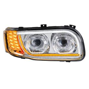 UNITED PACIFIC - UNITED PACIFIC - 31145 - FARO LED CROMADO DE ALTA POTENCIA CON GIRO DE 16 LED Y BARRA DE 57 LED PARA PETERBILT 389 2008-2023 - Image 4