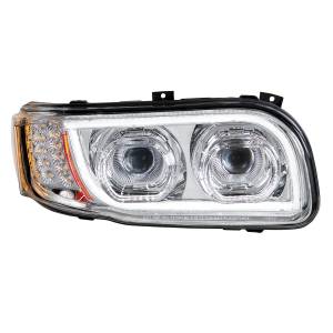 UNITED PACIFIC - UNITED PACIFIC - 31145 - FARO LED CROMADO DE ALTA POTENCIA CON GIRO DE 16 LED Y BARRA DE 57 LED PARA PETERBILT 389 2008-2023 - Image 5