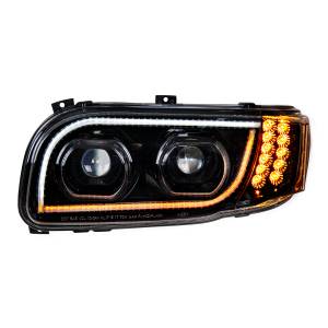 UNITED PACIFIC - UNITED PACIFIC - 31146 - FARO LED "BLACKOUT" DE ALTA POTENCIA CON GIRO DE 16 LED Y BARRA DE 57 LED PARA EL CONDUCTOR PETERBILT 389 2008-2023 - Image 4
