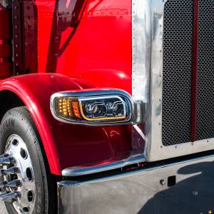 UNITED PACIFIC - UNITED PACIFIC - 31146 - FARO LED "BLACKOUT" DE ALTA POTENCIA CON GIRO DE 16 LED Y BARRA DE 57 LED PARA EL CONDUCTOR PETERBILT 389 2008-2023 - Image 8