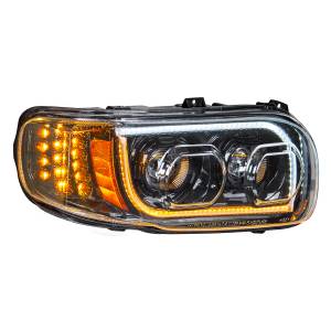 UNITED PACIFIC - 31147 - FARO LED "BLACKOUT" DE ALTA POTENCIA CON GIRO DE 16 LED Y BARRA DE 57 LED PARA PETERBILT 389 2008-2023