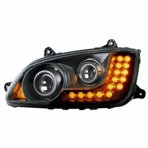 UNITED PACIFIC - 31160 - CONJUNTO DE FAROS DE PROYECCIÓN BLACKOUT PARA KENWORTH T660 2008-2017 - CONDUCTOR